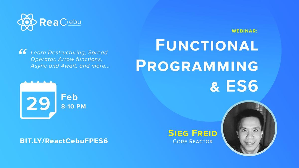 Webinar: Functional Programming & ES6