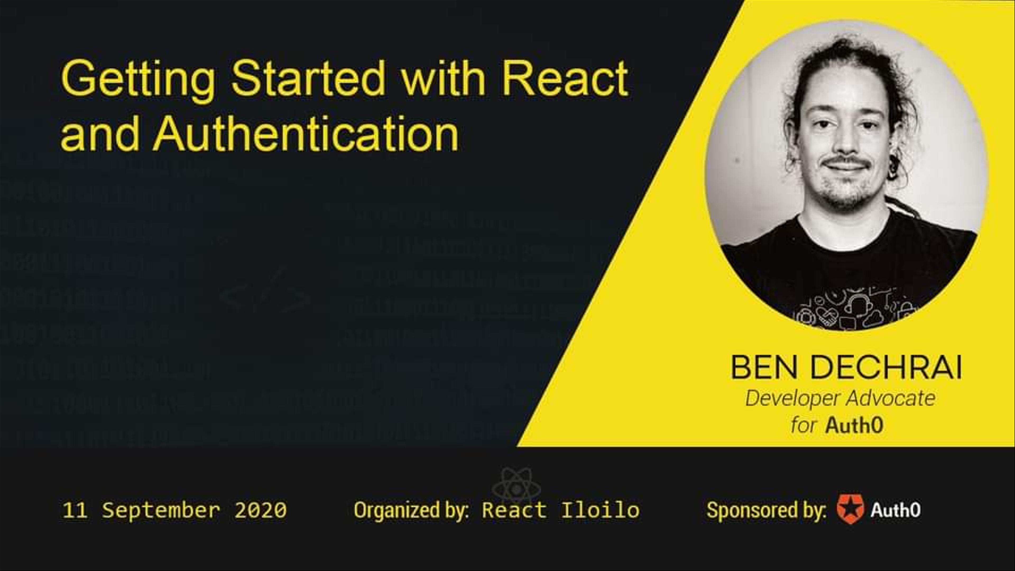 Getting Started with React & Authentication