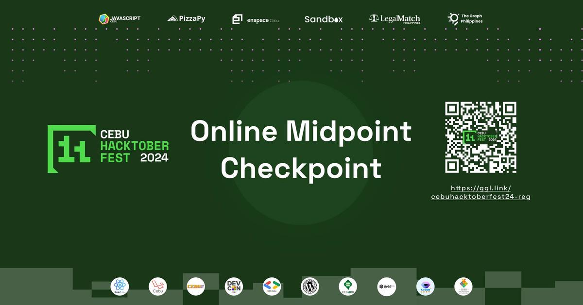 Cebu Hacktoberfest 2024 - Online Midpoint Checkpoint