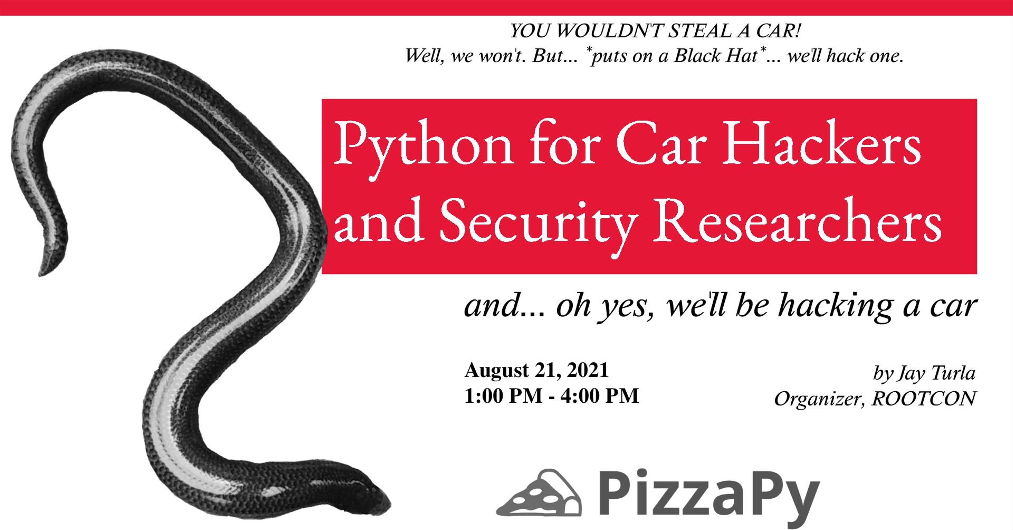 Python for Car Hackers and Security Researchers