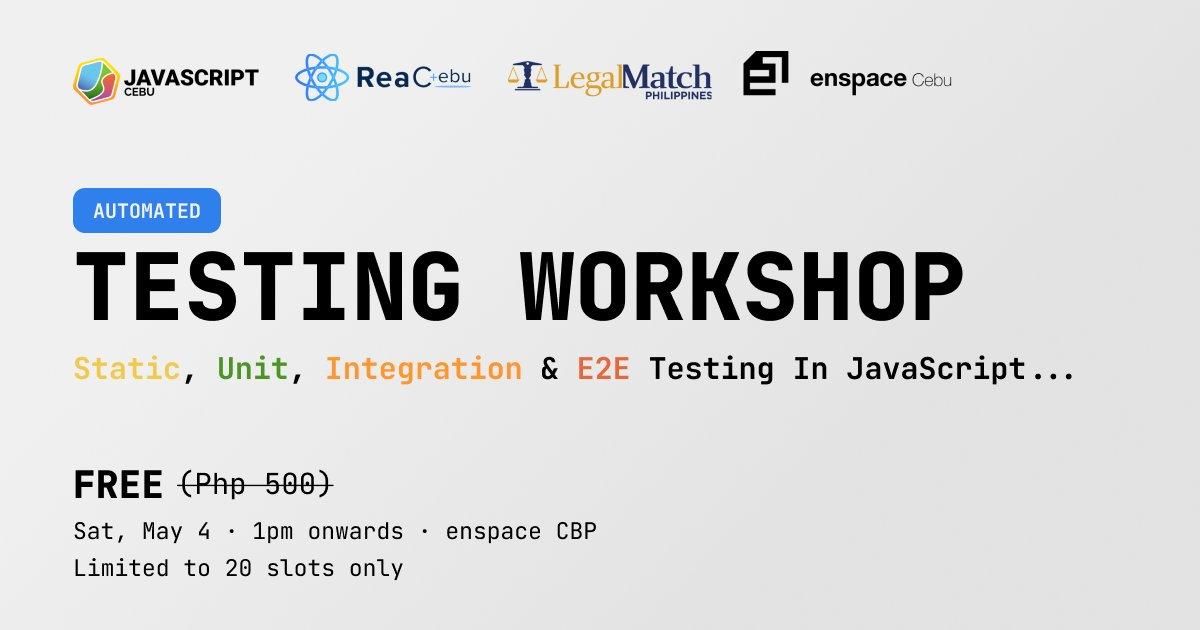 Automated Testing Workshop